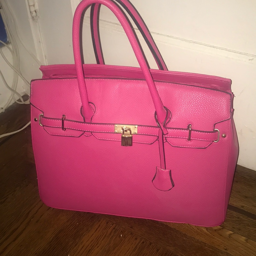 Pink oversized bag